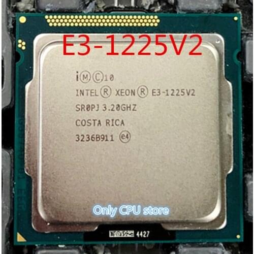 Free shipping Intel Xeon Processor E3 1225 v2 E3-1225v2 (8M Cache, 3.2 GHz) Quad-Core Processor LGA1155 Desktop CPU