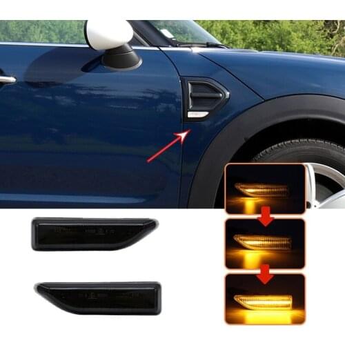 For Mini Countryman F60 2017 2018 2019 2020 Dynamic Sequential LED Side Marker Light Flowing Turn Signal Lamp