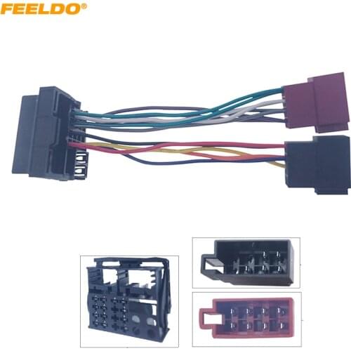FEELDO Car Stereo Conversion Plug Wire Adapter For BMW Landrover/Rover Mini ISO CD Radio Wiring Harness Original Head Units