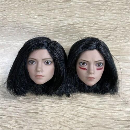 JXTOYS JX041 1/6 Alita Head Sculpt Fighting Angel Head Carving Model Fit 12 inch Female Soldier Action Figure In Stock