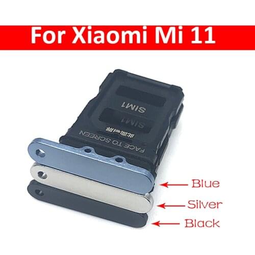 Micro Nano SIM Card Holder Tray Slot Holder Adapter Socket For Xiaomi Mi 11 Mi11 Replacement Parts