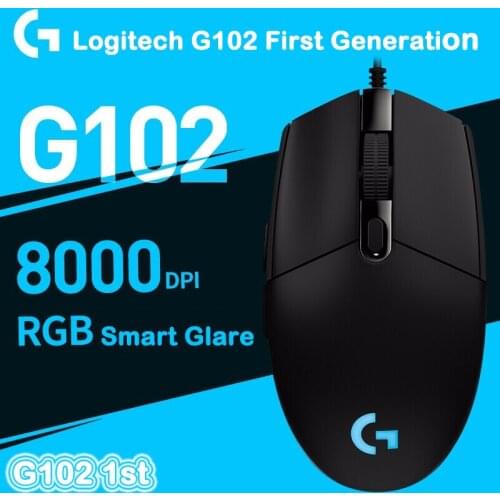 Logitech G102 First-generation Gaming Mouse Wired RGB Backlit Gaming LOL Special Unpacking G102