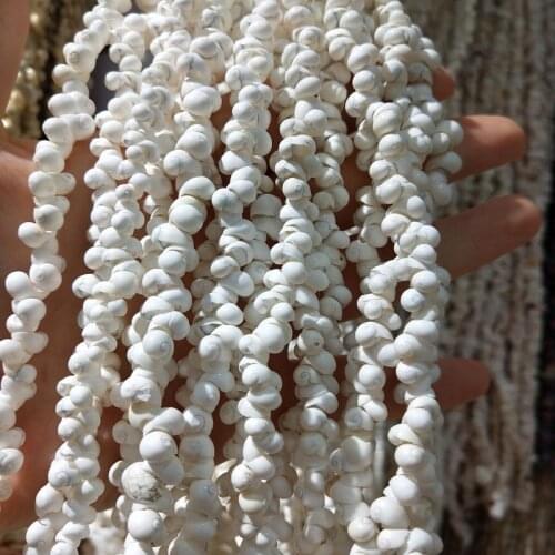 Natural shell Beaded white field snail craft shell bead For jewelry making DIY Bracelet necklace accessories fish tank landscape