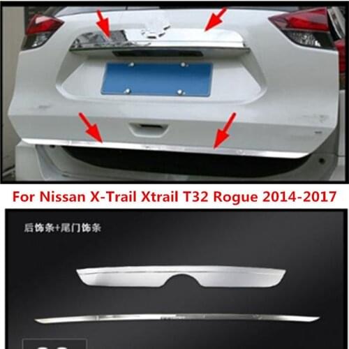 Stainless Steel Rear Trunk Tailgate Tail Gate Trim Cover Molding Garnish Fit For Nissan X-Trail Xtrail T32 Rogue 2014-2020