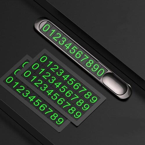 Phone Number In Car Parking License Plate Temporary Stop Sign Temporary Car Parking Card Phone Number Card Plate Hidden Switch