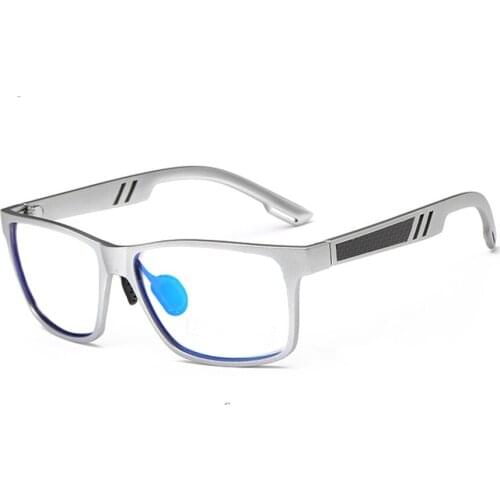 Al-mg Alloy Carbon Fiber Silver Men Reading Glasses +0.75 +1 +1.25 +1.5 +1.75 +2 +2.25 +2.5 +2.75 +3 +3.25 +3.5 +3.75 +4 To +6