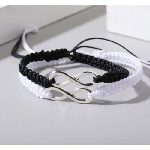 1pcs Infinity Braided Kit Bracelet Friendship Bracelet Gifts for Friendly Love Couples Fashion Jewelry Infinity Bracelet