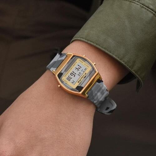 RGTOPONE Camouflage Sport Men Watch Waterproof Digital Smart Women Alarm LED Display Watches Wristwatches reloj deportivo hombre