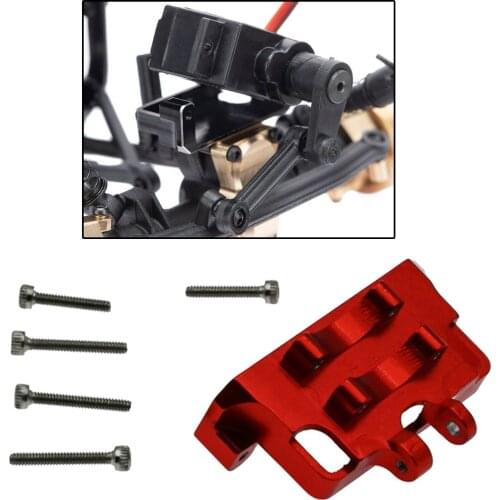CNC Servo Mount for Axial SCX24 90081 1:24 Off-Road RC Car Upgrade Accessory