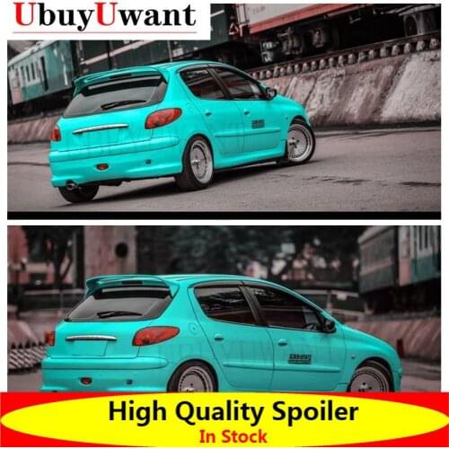 UbuyUwant For Peugeot 207 2008 2009 2010 2011Spoiler ABS Plastic Rear Roof Spoiler Wing Trunk Lip Boot Cover Car Styling