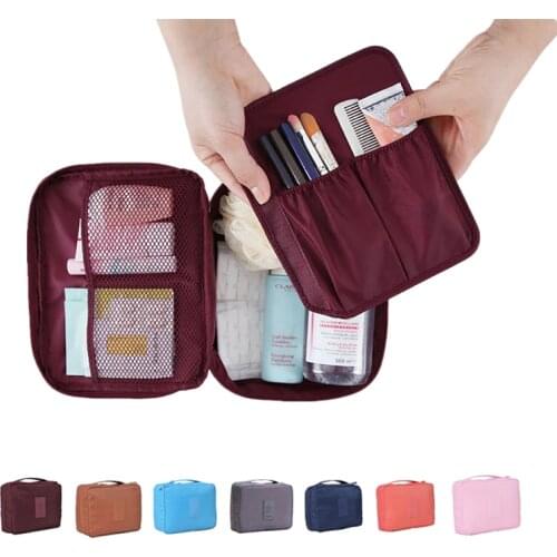 Convenient Travel Cosmetic Makeup Toiletry Case Wash Organizer Storage Pouch Bag hot Sales