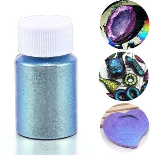Nail Art Decoration Mirror Chameleons Resin Pigment Pearlescent Epoxy Resin Magic Discolor Powder DIY Ongles Design For Nail