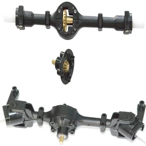Truck RC Car Spare Parts Upgrade Front Rear Bridge Axle W/ Metal Gear For WPL B14 B24 C14 C24 Fayee FY001 FY002 Rc Car Parts