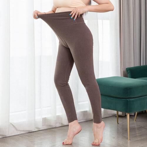 Women 2021 Autumn Fashion Warm Soft Thermal Stretchy Leggings Female High Waist Tight Slim Pants Ladies Long Pants Clothes E495