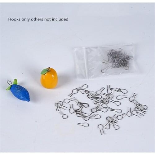 100pcs/set High Temperature Resistance Tungsten Wire Hanging Firing Hook Jump Rings Pottery Ornament Hanger U Shape Hooks