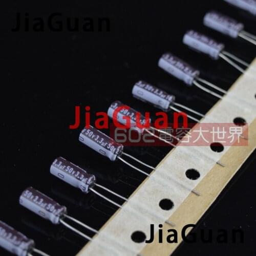 100PCS NEW NICHICON PM 50V3.3UF 5X11MM electrolytic capacitor 50V 3.3UF High frequency long life pw 3.3uF/50V 3.3uf 50v