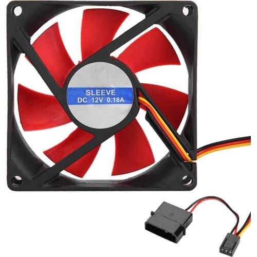 2pcs 3 Pin/4 Pin 80x80x25mm 12V Computer PC CPU Cooling Fan Low Noise CPU Fans Heat Sink Silent Mute CPU Cooler