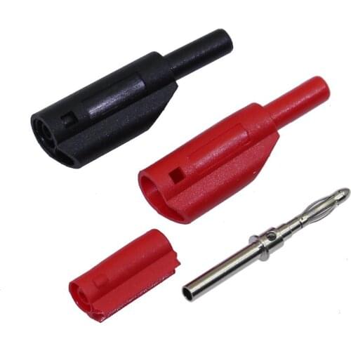 5pcs 2mm Nickel plated Banana Connector Speaker Plug Stackable Plug BP2208