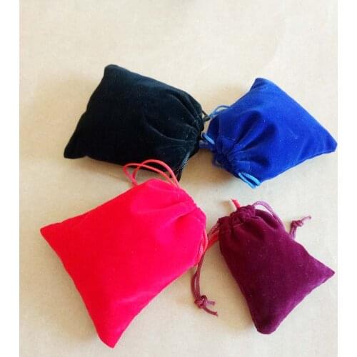 50pcs 7x9 10x12cm Velvet Bags Jewellery Pouches Gift Bags Wedding Drawstring Bag Woman Jewelry Display Gift Packaging Bag Diy