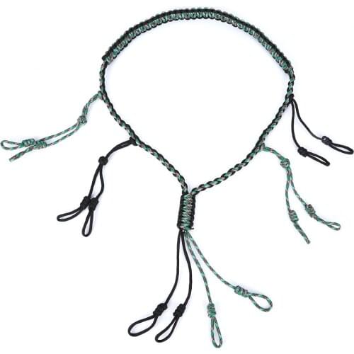 Outdoor Hunting Accessory Duck Call Lanyard Paracord Knitting Necklace Wildfowl Whistle Sling Hunting Supplies Woven Collar