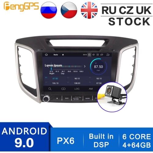 Car CD DVD Player Android 10.0/9.0 Car Stereo for Hyundai Ix25/Creta 2014-2019 GPS Navigation Multimedia FM AM Radio Headunit