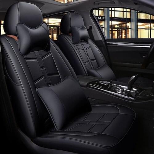 Custom cowhide 7 seats car seat cover for Cadillac Escalade SRX LINCOLN MKT Navigator Fiat Freemont car accessories car styling