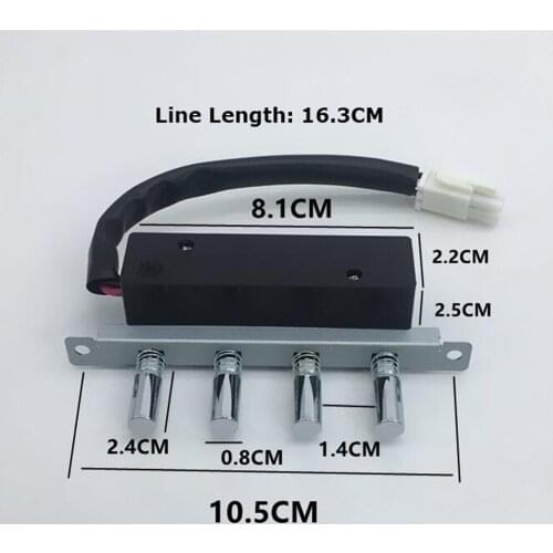 For Midea Range Hood Switch Four-Key Button Filter Replacement Accessories for Midea Range Hood Parts