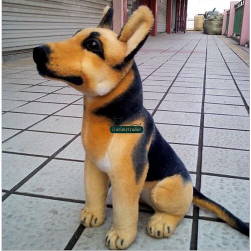 Dorimytrader 28'' / 70cm Giant Stuffed Plush Simulated Animal Germany Police Dog Toy Great Present Gift Free Shipping DY60297