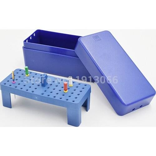 Dental Sterilize Plastic 72HOLES Endo Box for Diamond burs Reamer and Gutta Percha points