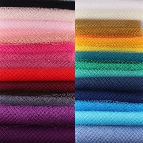 29 Colors 10"(25Cm) Birdcage Veiling Millinery Hat DIY Hair accessories Wedding Party Fascinator Veil Women Handwork 20YardLD002