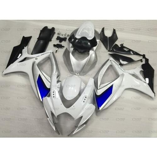 GSX R 600 2006 - 2007 K6 Fairing GSXR750 07 Full Body Kits GSX R 750 07 Silver White Full Body Kits