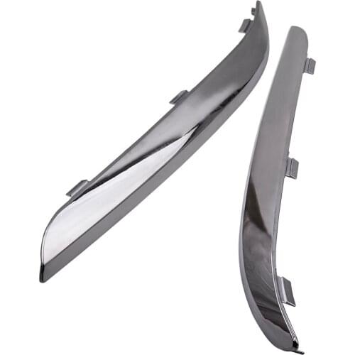 Front DRIVER PASSENGER Bumper Chrome Trim Set For CHRYSLER 300 2011-2014