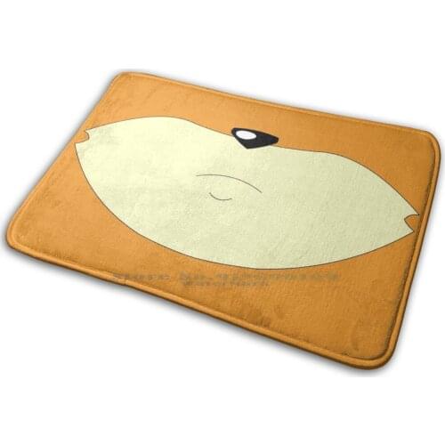 Squirrel & Hedgehog Muzzle Mask Mat Rug Carpet Anti-Slip Bedroom Entrance Door Mat Squirrel Hedgehog Dprk Furry Geumsaegi