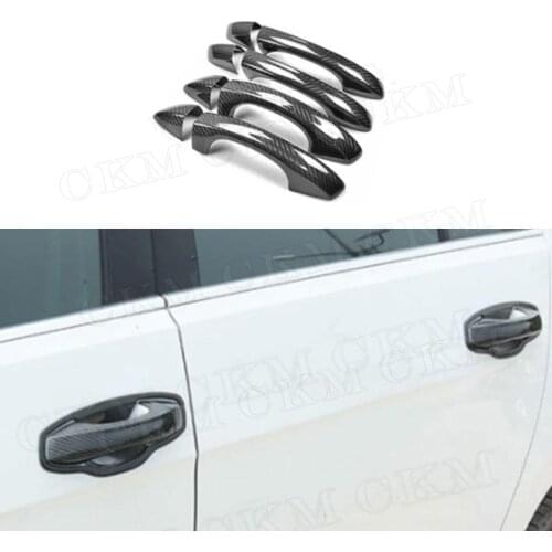 For VW MK7 Carbon Fiber Door Handle Cover Trim for Volkswagen Golf 7 VII MK 7 2014-2017