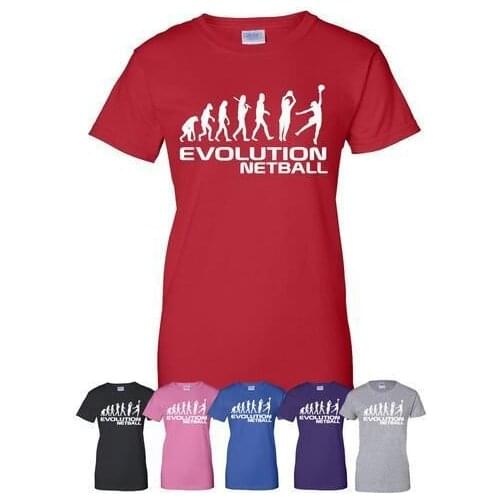 Netball ~ Evolution Of ~ Adult//Womens T-Shirt More Size and Colors-A385