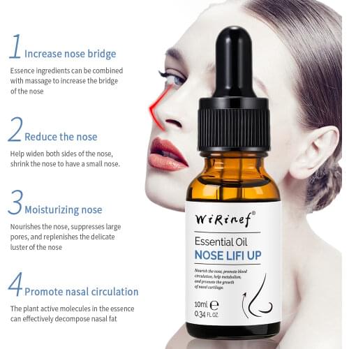 Nose Essential Oil Natural Face Skin Care Up Heighten Rhinoplasty Collagen Firming Moisturizing Skin Nose Serum Reshape