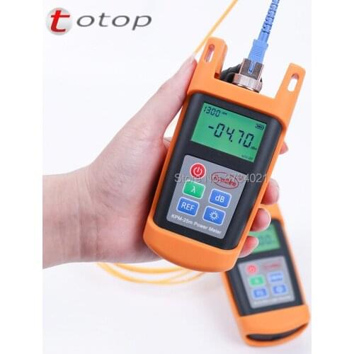 Chargable FTTH Fiber Optical Test Tool Fiber Optic Power Meter KPM-25M OPM Tester with SC Connector -50+26dB