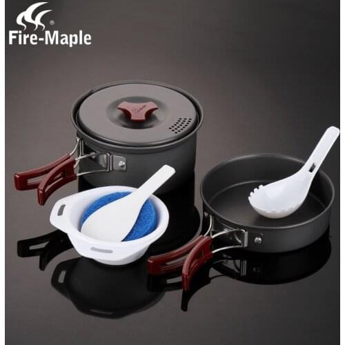 Fire-Maple Picnic hard alumina portable soup pot frying pan Outdoor camping pot fws-01