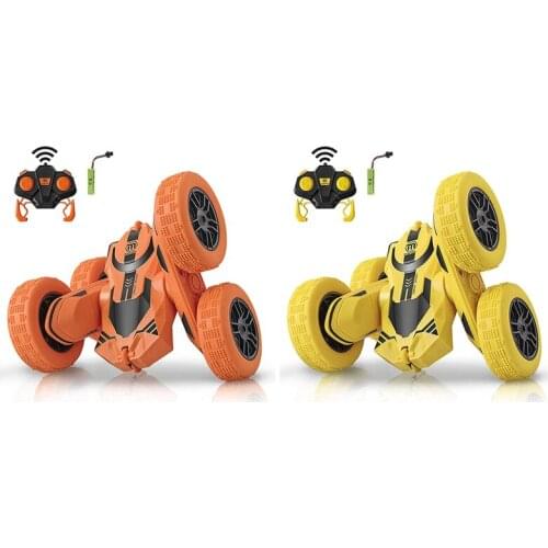 Remote Control 4Wd Off-Road 360° Flip 4 Wheel Drive Rc Stunt Car with Rechargeable Battery, Gift for Children