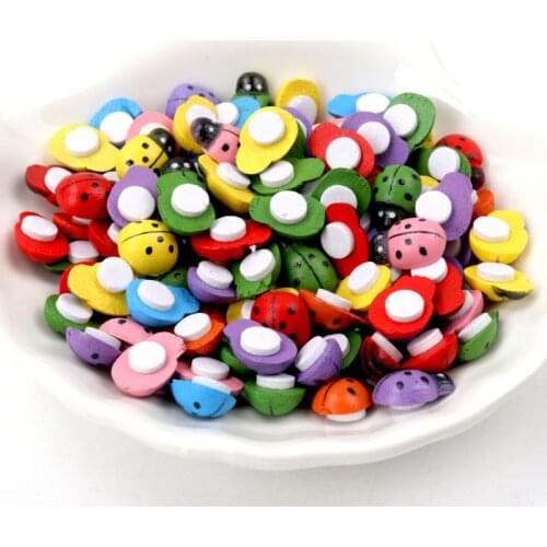 Mixed Bee Self-Adhesive Crafts Flatback Cabochon Decoration For Scrapbooking Cute DIY Accessories 13mm 50pcs