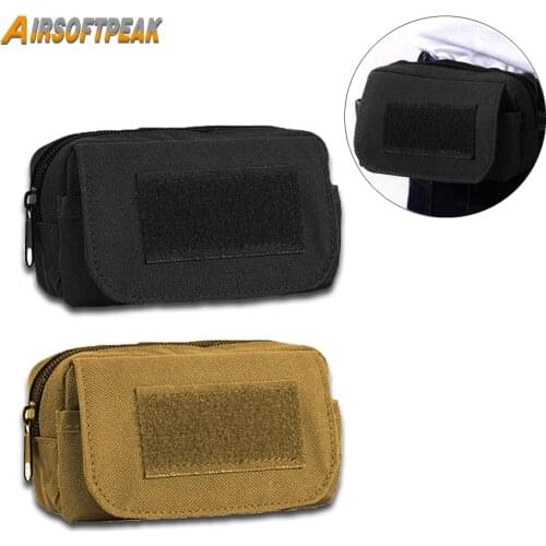 AIRSOFTPEAK Tactical Molle Pouch Waist Bag Phone Holder Belt EDC Multifunctional Tool Pack Outdoor Camping Hiking Hunting Tools