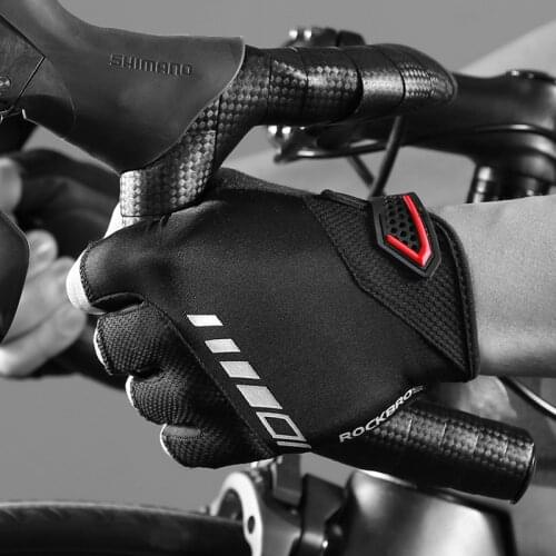 ROCKBROS Cycling Gloves Half-finger Gel Pad Anti-Slip Thickened Silicone Shock Absorption Spring Summer Sports Fitness Gloves