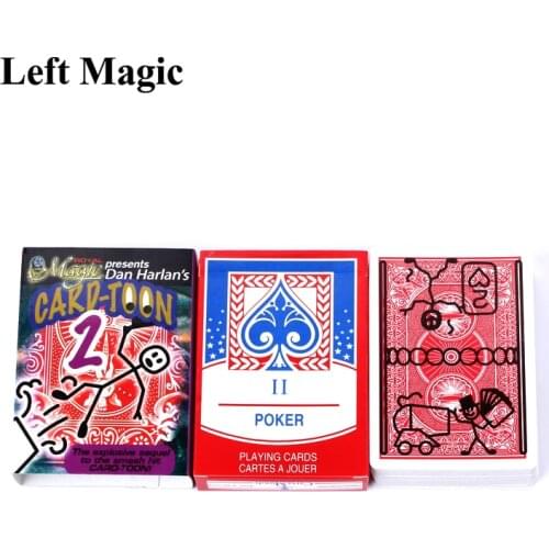 Magic Cartoon Cardtoon Deck Magic Tricks Pack Playing Card Toon Animation Prediction Funny Magic Magic Props Gimmick G8029