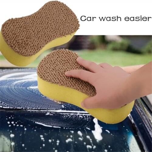 High Density Car Cleaning Microfiber Sponge Waxing Polishing Foam Sponge Applicator Pad Clean Auto Care Washer Washing Tool