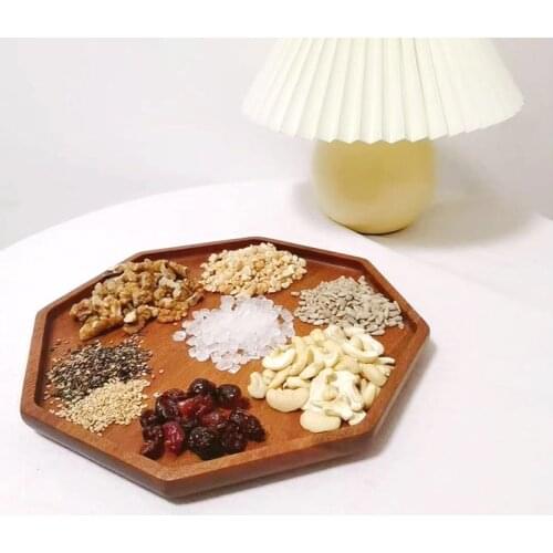 Japanese Plate For Fruits Creative Dinner Plate Cake Dessert Snacks Wooden Bread Plate Kitchen Dishes Tray Practical