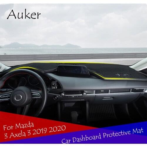 Car Dashboard Protective Mat Shade Cushion Rear window sunshade Polyester Inner Carpet For Mazda 3 Axela 3 2019 2020