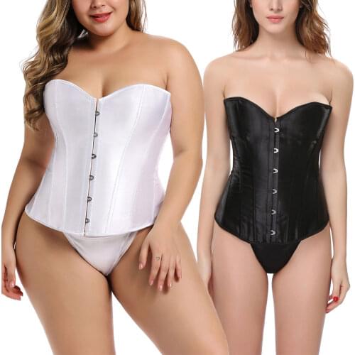 Womens Cummerbunds Boned Bustier Tops Strapless Cross Tie Up Overbust Corsets Bride Marriage Wear Womens Belt Brird Outfits