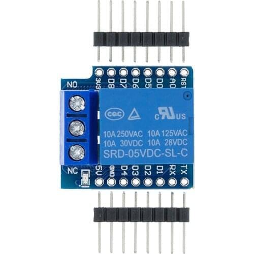 1Set One Channel Wemos D1 Mini Relay Shield Wemos D1 Mini Relay Module for ESP8266 Development Board 1 channel