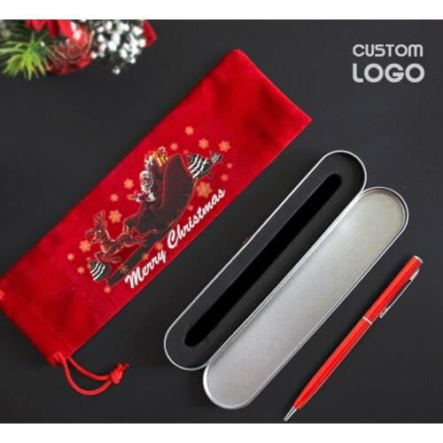 1set Christmas Custom Ballpoint Pens Private Creative Ballpoint Pen Birthday Christmas Gift Student School Office Stationery