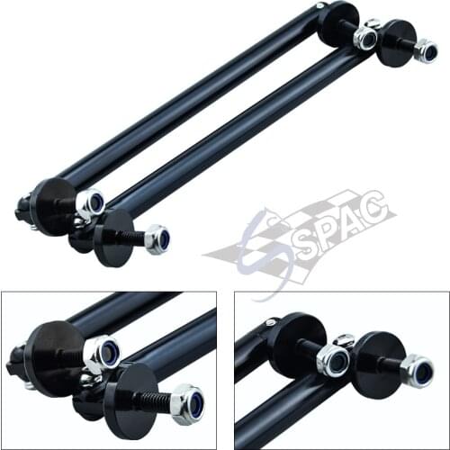 1Pairs Car Bumper Protector Black Aluminum Bumper Lip Rod
